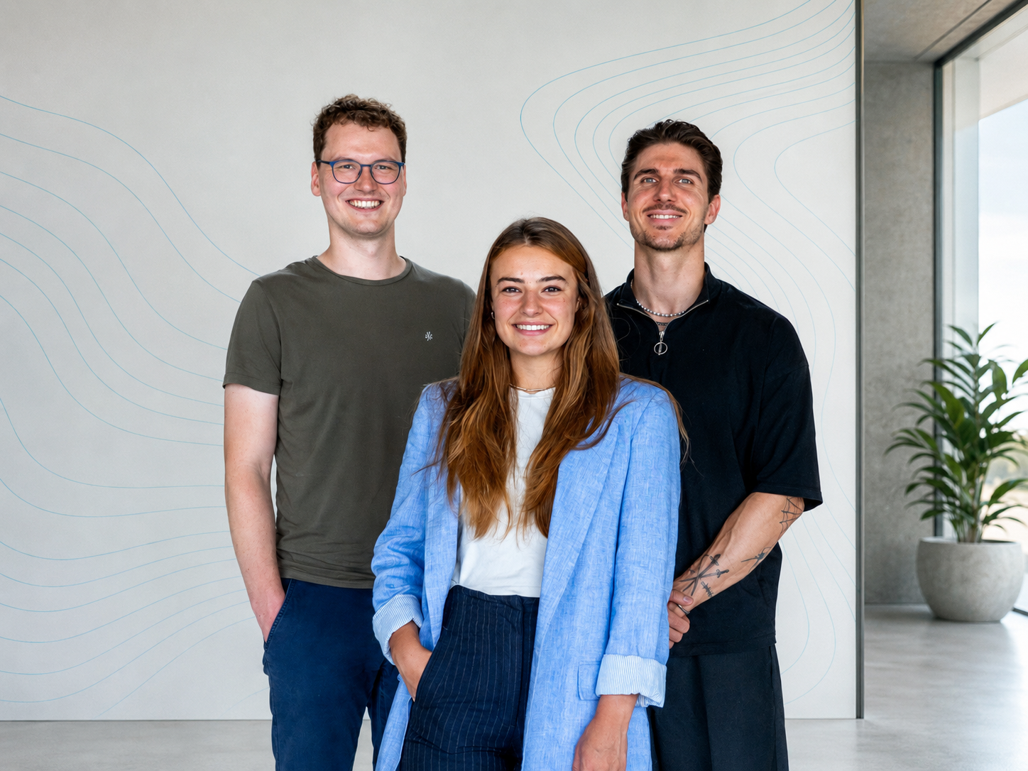 Das WUNDER Kitchen Team: Philip Betzler-Braun, Michèle Wahl und Jonas Bucci
